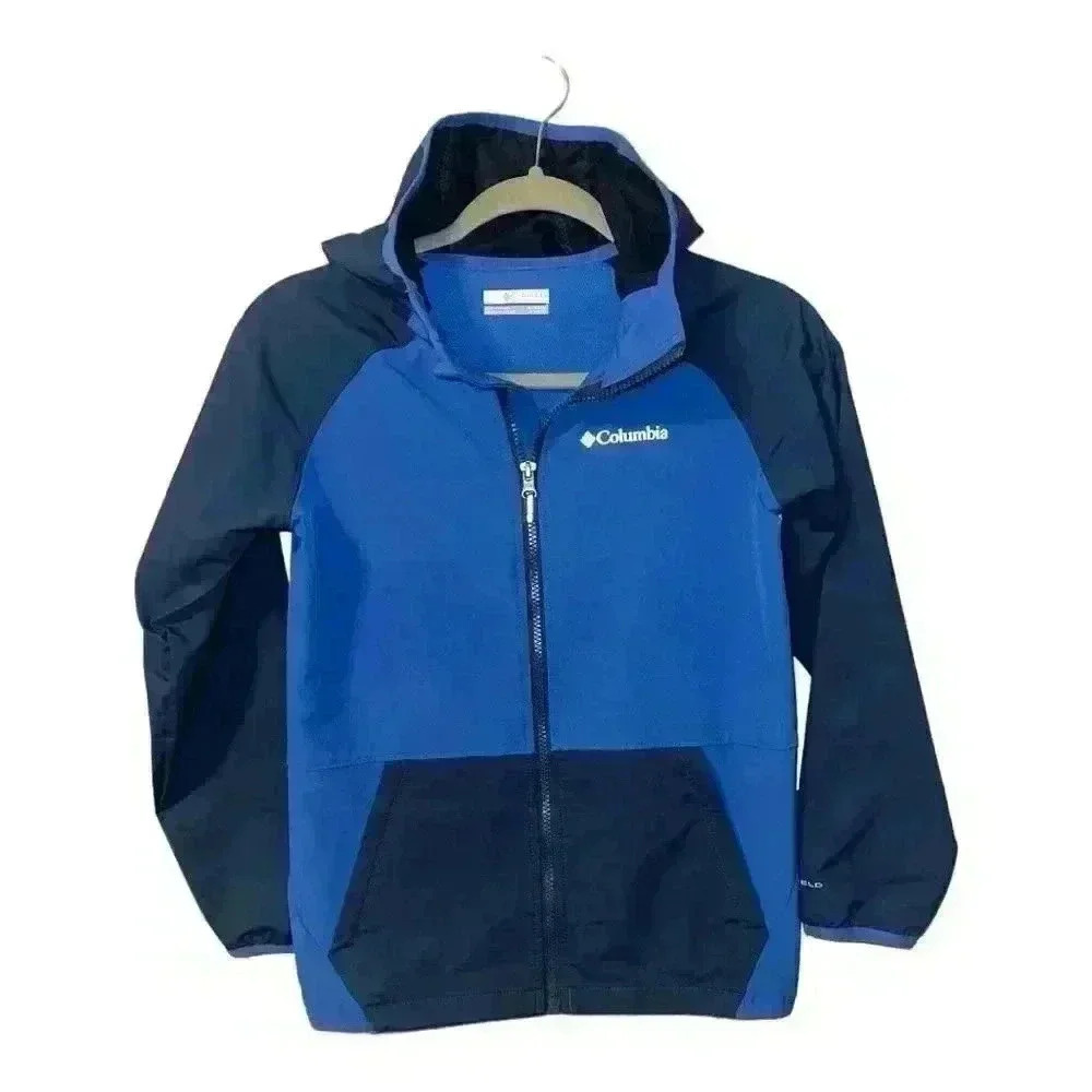 Columbia Heather Canyon Boys Blue‎ Softshell Jacket, Medium 10/12